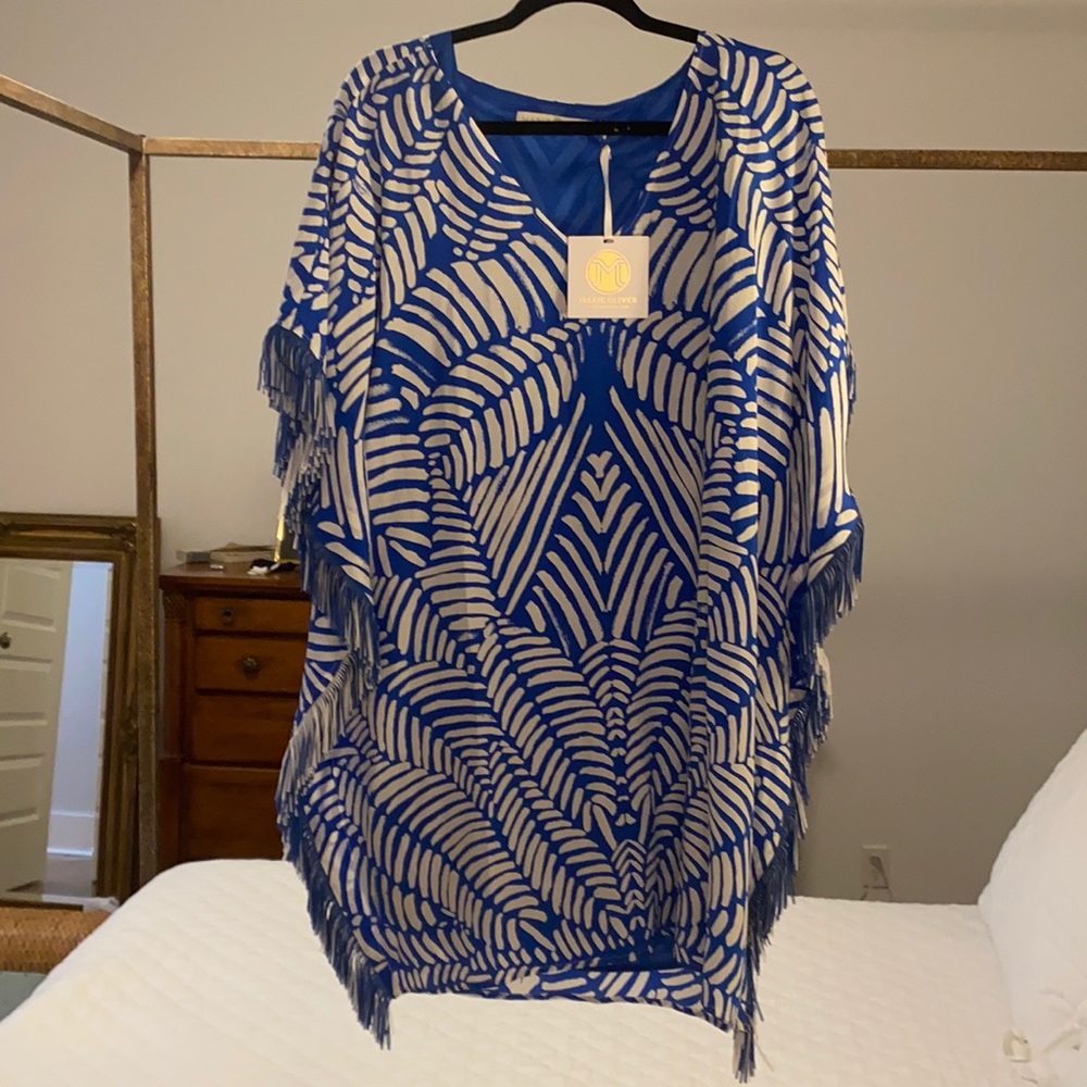 Marie Oliver 100% Silk Dress Size L New with tags